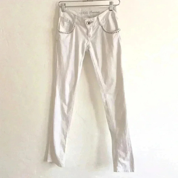 Guess‎ White Peace Pants - Picture 1 of 8
